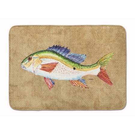 Carolines Treasures Rainbow Trout Machine Washable Memory Foam Mat 8816RUG